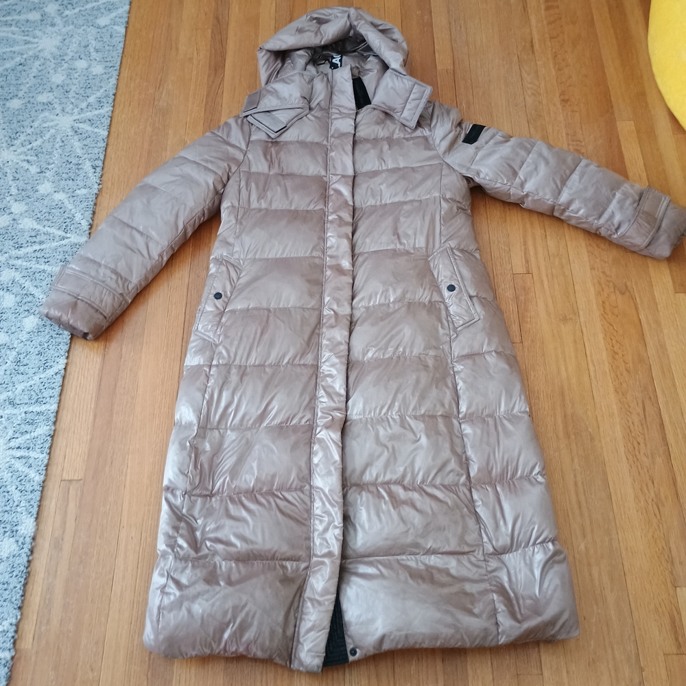 Women's Karl Lagerfeld Long Puffer Coat